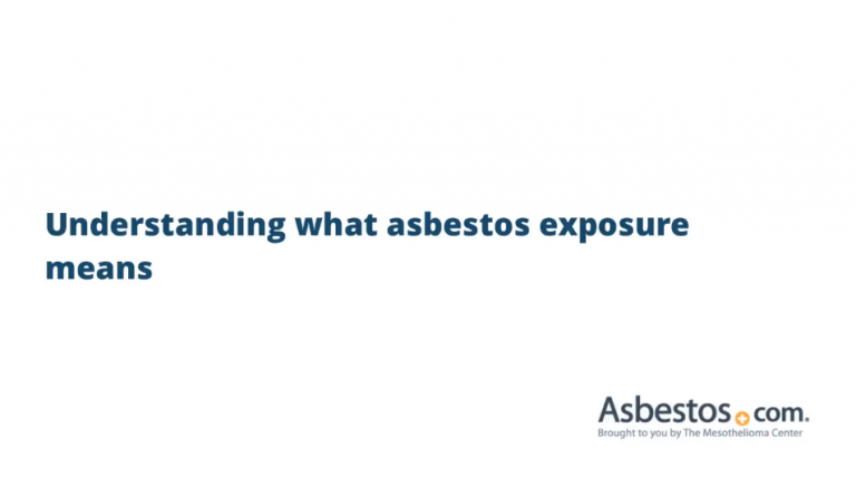 Asbestos exposure Asbestos exposure