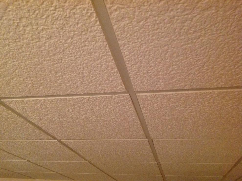 Asbestos ceiling tiles